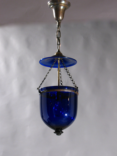 Cobalt Blue Bell Jar Lantern